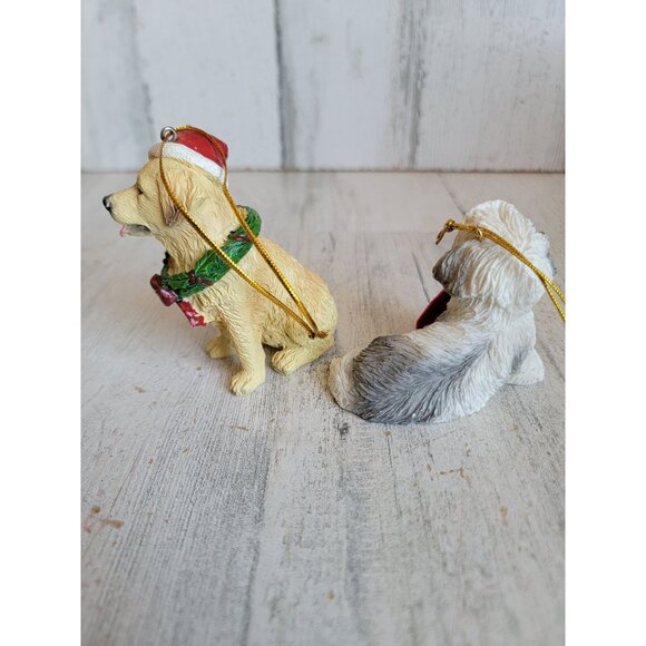 Christmas golden retriever shih tzu dog pet stocking ornament Xmas - Picture 4 of 5